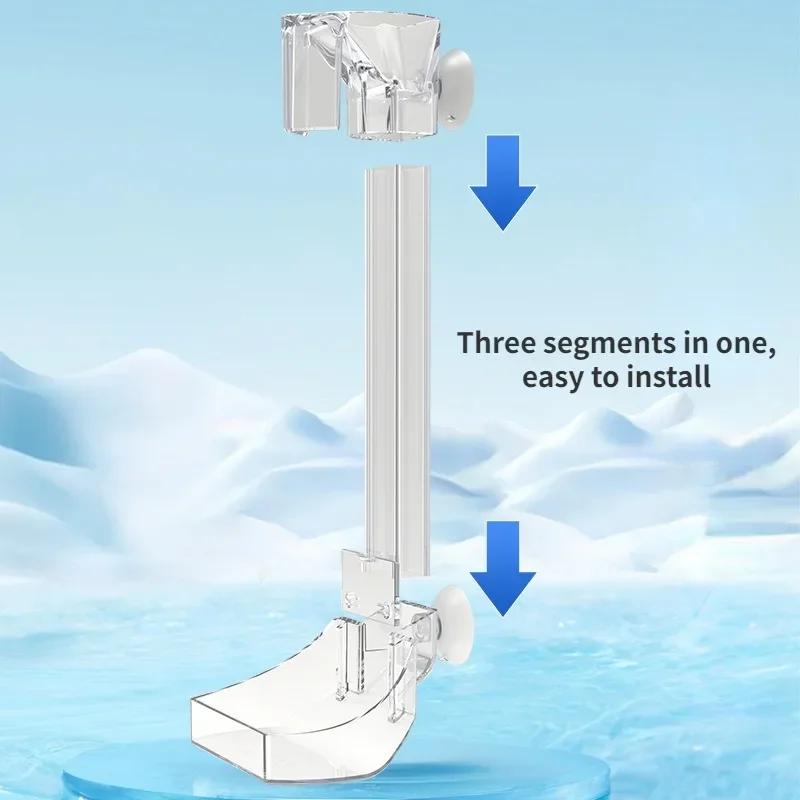 Plastic Acrylic Feeding Tube Fish Tank Small Anti-floating Esophagus Fish Feeding Aquarium Feeder Acrylic Aquarium