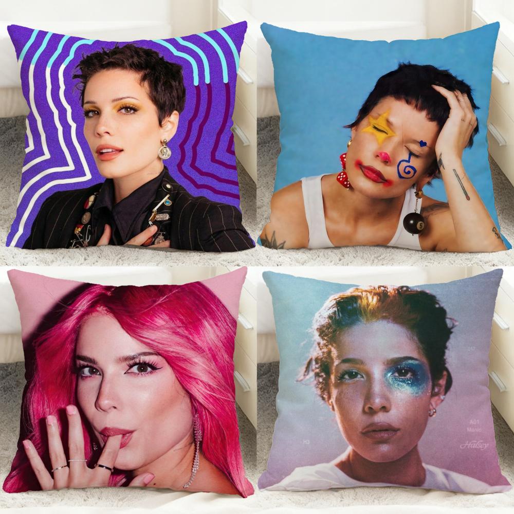 Popular H-HHalsey Cushion Cover Comfortable Reversible Pillow Cover Ideal for Car Sofa Bedroom & Beyond