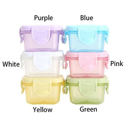 Contenitore per alimenti in plastica di piccole dimensioni, contenitori anti-umidità, mini contenitore per la cucina con coperchio a prova di perdite, accessori per la cucina