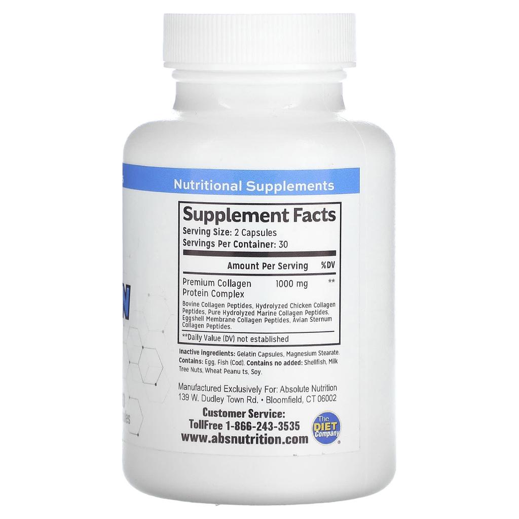 Premium Collagen Complex, Types I, Ii, V, X, 60 Capsules