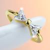 Women Crystal-like Stereoscopic Zircon Ring Finger Ring Ornament Gift