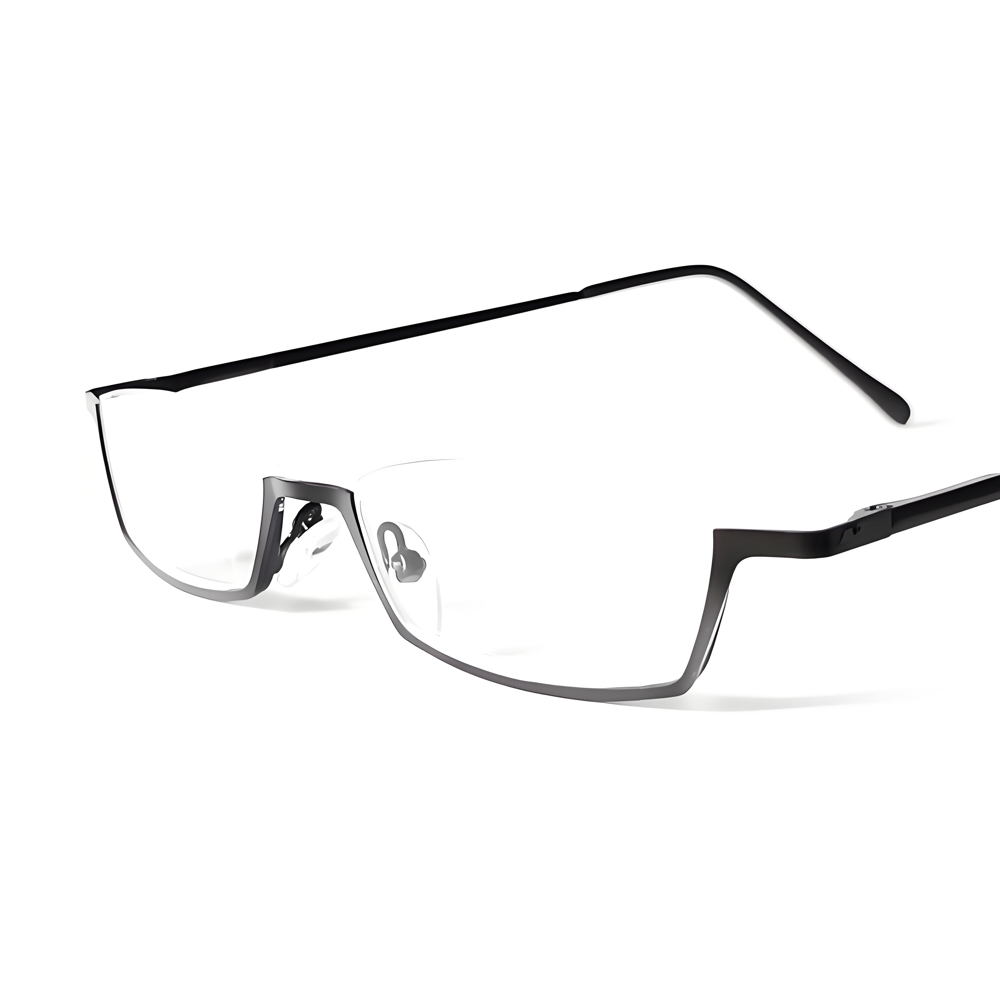 

Очки для чтения для мужчин и женщин Деловые очки Прямоугольные металлические Высокое качество +1.0 1.5 2.0 2.5 3.0 3.5 4.0 +250 чёрный