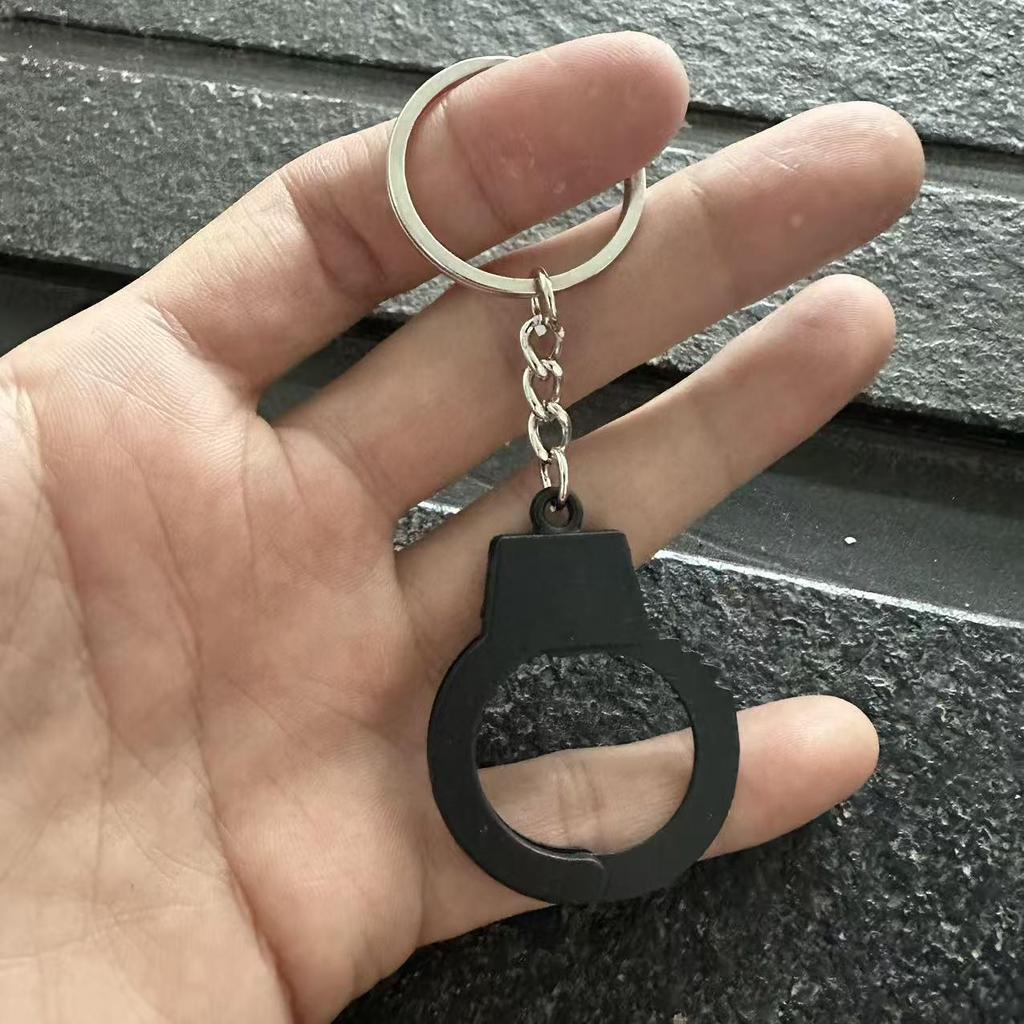 Personalized Metal Handcuffs Keychain - Creative Car Pendant & Waist Accessories