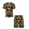 Men's Short-sleeved Shorts Two-piece Sports Leisure Suit Light Breathable Unisex Sports Clothing
