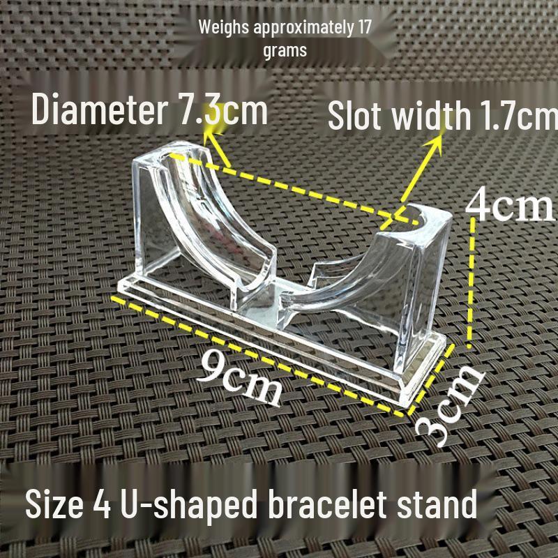 Acrylic Gold & Silver Transparent Bracelet Display Stand for Jewelry & Ornaments