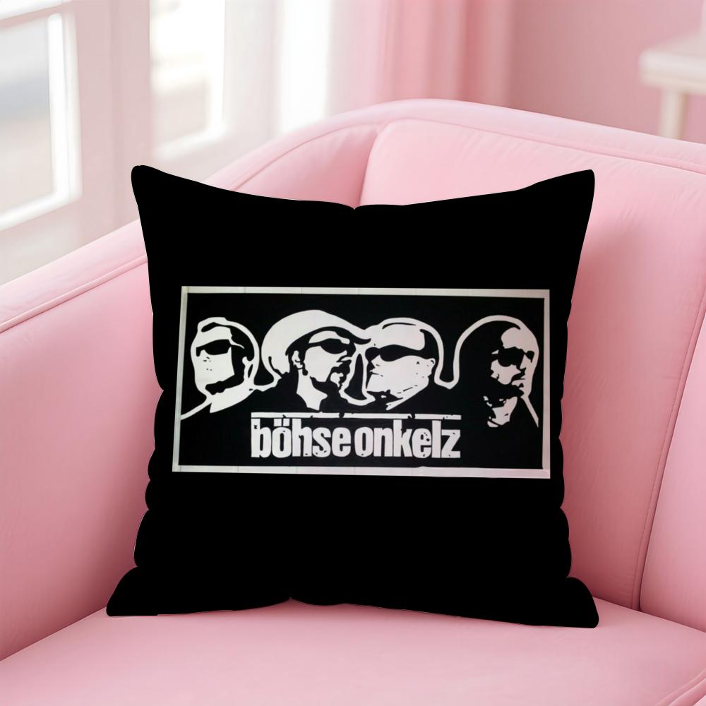 BBohse OOnkelz Cushion Cover Soft Plush Throw Pillow Cushion CoverDoubleSided Printed Pillow Case for Sofa Home Decor