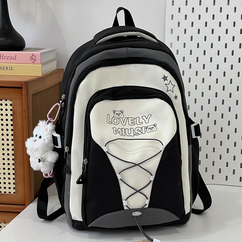 Children's Schoolbags, Primary School Students, Girls, Junior High School Students, High-value Color Matching Backpacks, Fashionable Backpacks