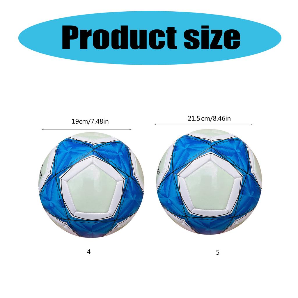 Light Up Football Soccer for Kids and Youth Fluorescence Football for Training Game Size 4, 5 Glowing in Dark Football