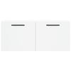 Wall Cabinet White 80x36.5x35 Cm Particleboard