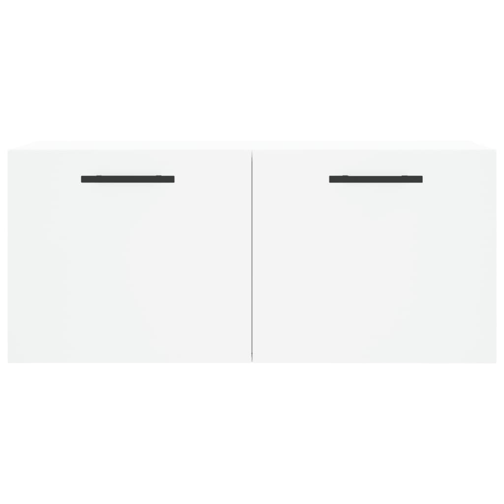 Wall Cabinet White 80x36.5x35 Cm Particleboard