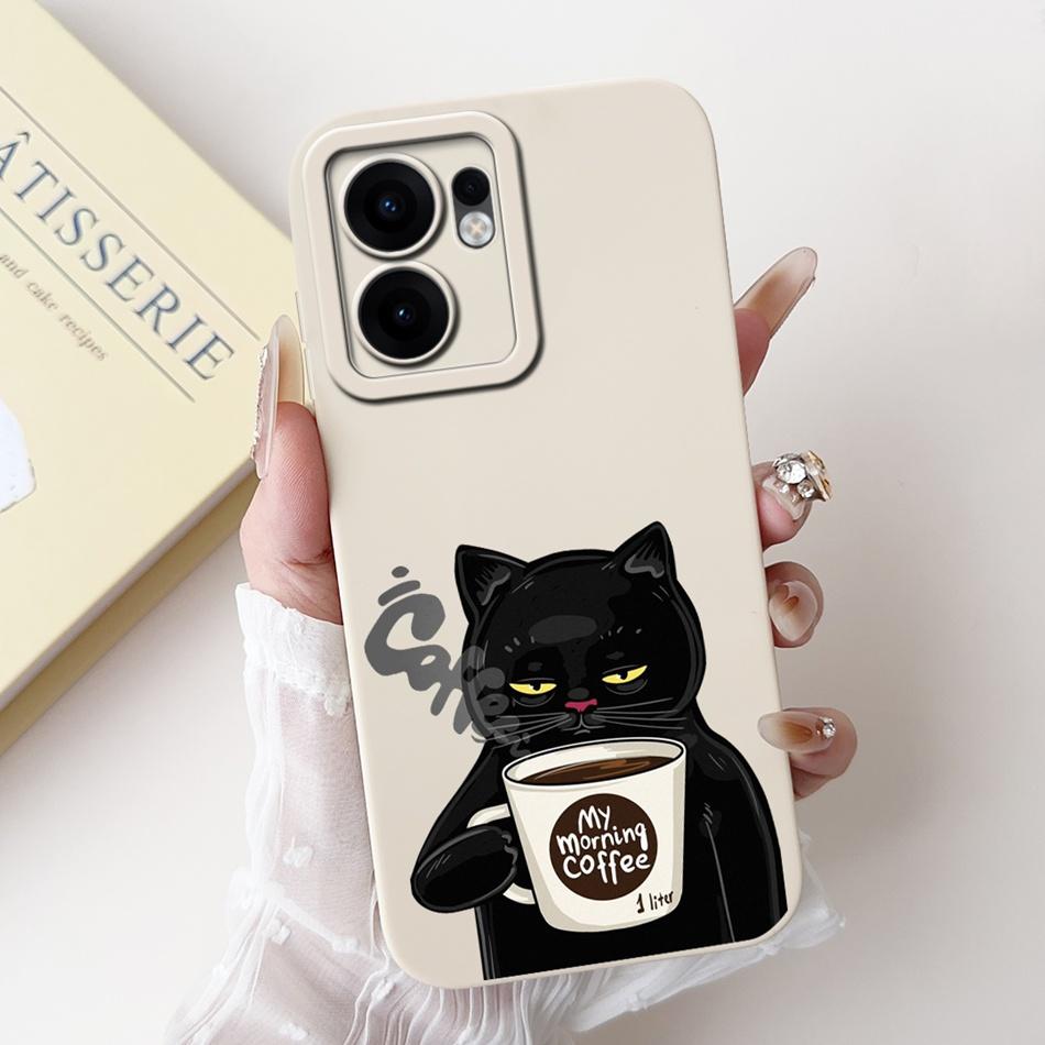 For OPPO Reno13 F 4G 5G Reno13 Pro Cute Cartoon Astronaut Cat Phone Case Reno 13F 13 13Pro Soft Silicone Shockproof Cases