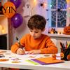 Holiday Gift Ideas 8PCS Halloween Beadable Pens, DIY Ballpoint Pens with Ghost Pendants And Acrylic Beads, Creative Stationery for Office School