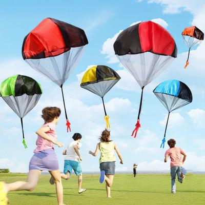 3Pcs Parachute Toy for Kids Outdoor Yard Toys Promote Active Play Ages 3+ Tangle-Free Nylon Mini Kite Parachute for Group Games Birthday Parties