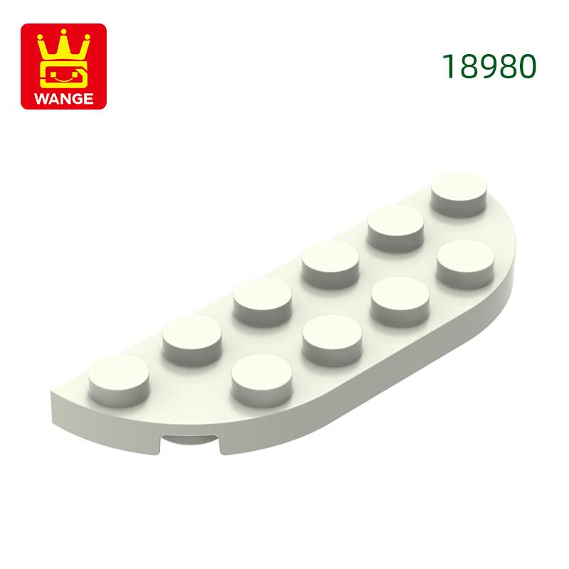 Non-Toxic 69Pcs/Lot 18980 Plate Round Corner 2X 6 Double Block Moc Color Accessories Compatible With Brick Diy Children Toy Assembly