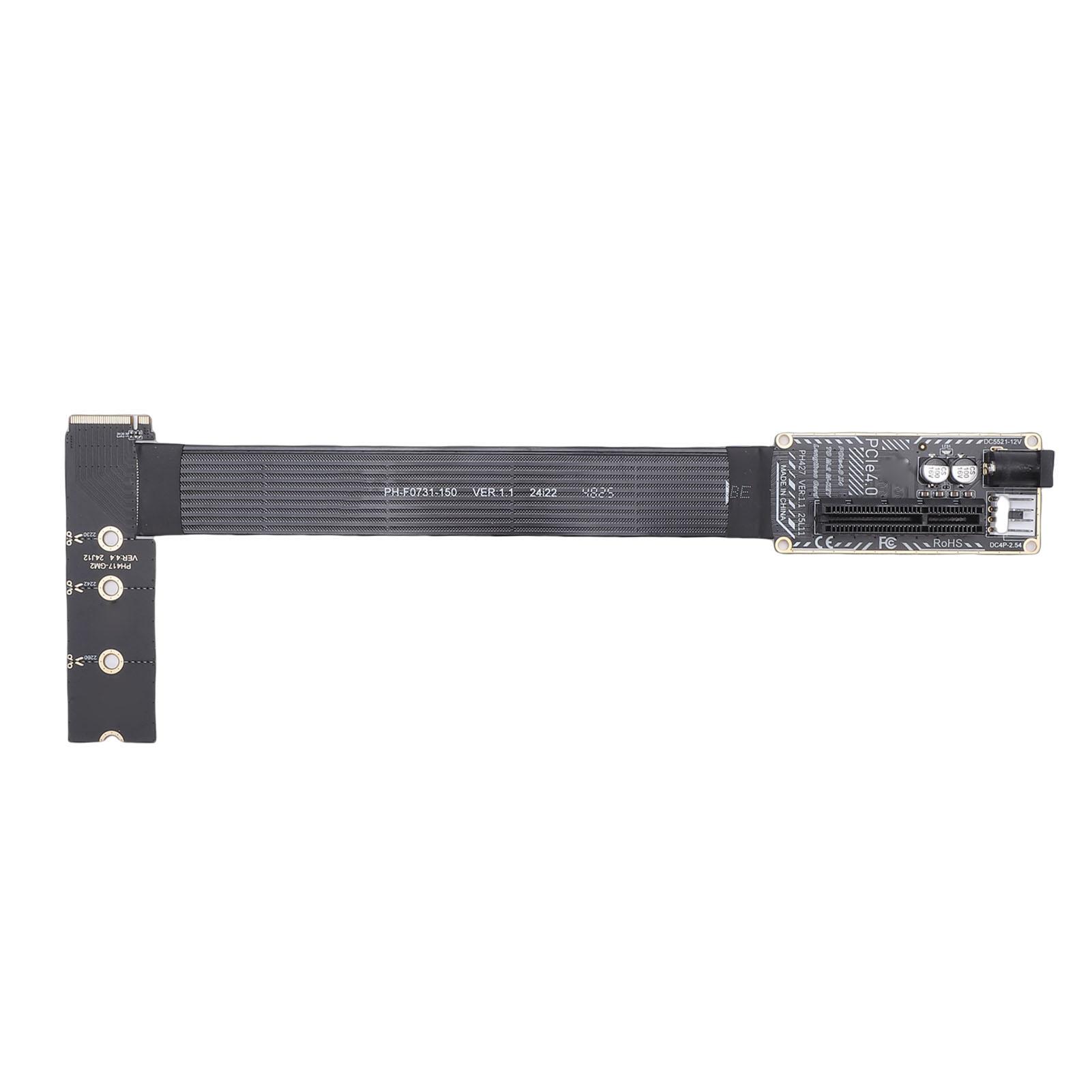 Kaisai Pcie 4.0 X4 To M.2 M Key Extension Cable Adapter 64Gbps Pcie To M.2 Riser Adapter For Nvme 2230 2242 2260 2280 Slots