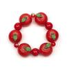 Colorful 3D Fruit Elastic Bangle Resin Exaggerated Bracelet Unique Beaded Bracelet  Women