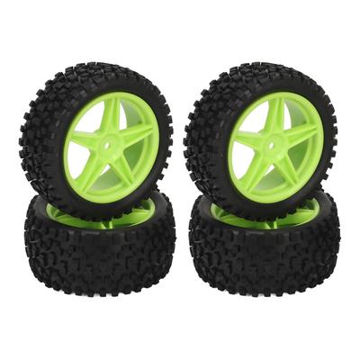 4PCS 1 10 RC Tires Excellent Grip Long Lasting Durability RC Car Tyres Wheel for HSP 94166 94106 94155 RC Cars
