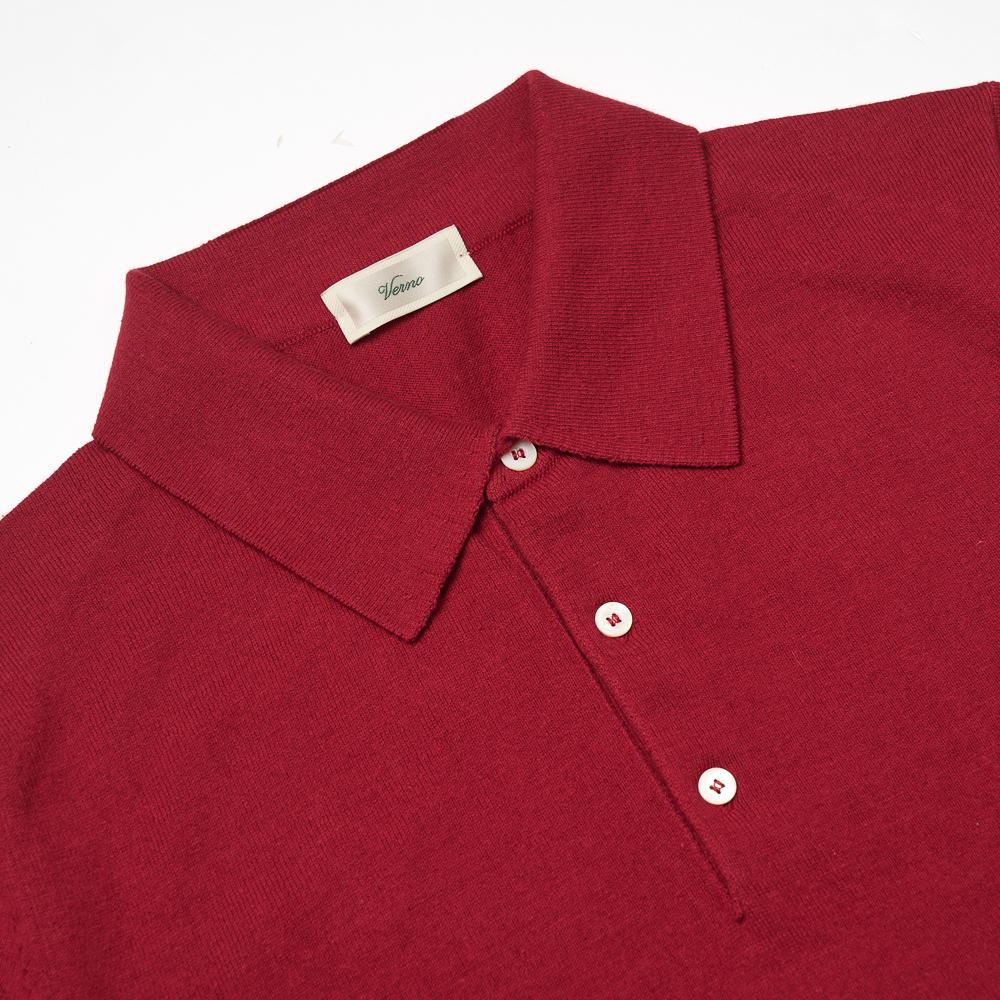 VERNO 25Ss Essential Polo Knit Wine