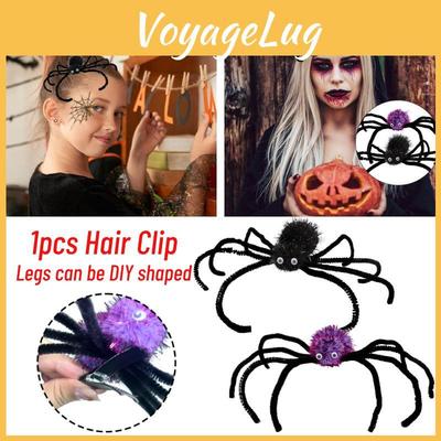 Klipsy do włosów pająki na Halloween Unikalny design nóg pająka DIY Akcesoria do włosów dla kobiet i dziewcząt