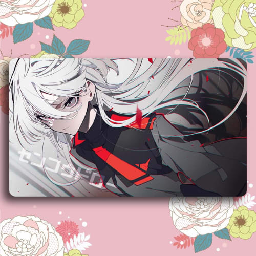 Senkou Draw Card Game Playmat, Mobile Suit Gundam: Witch of Mercury, Miorine Rembrandt, Anime Merchandise, Universal TCG Playmat with Storage Case, No