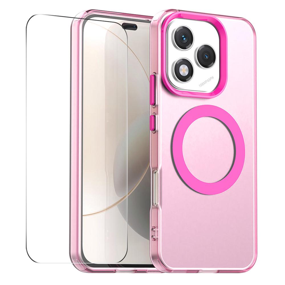 ENKAY HAT PRINCE For Honor 400 Lite 5G Case with 9H Tempered Glass PC TPU Phone Cover Magnetic Case