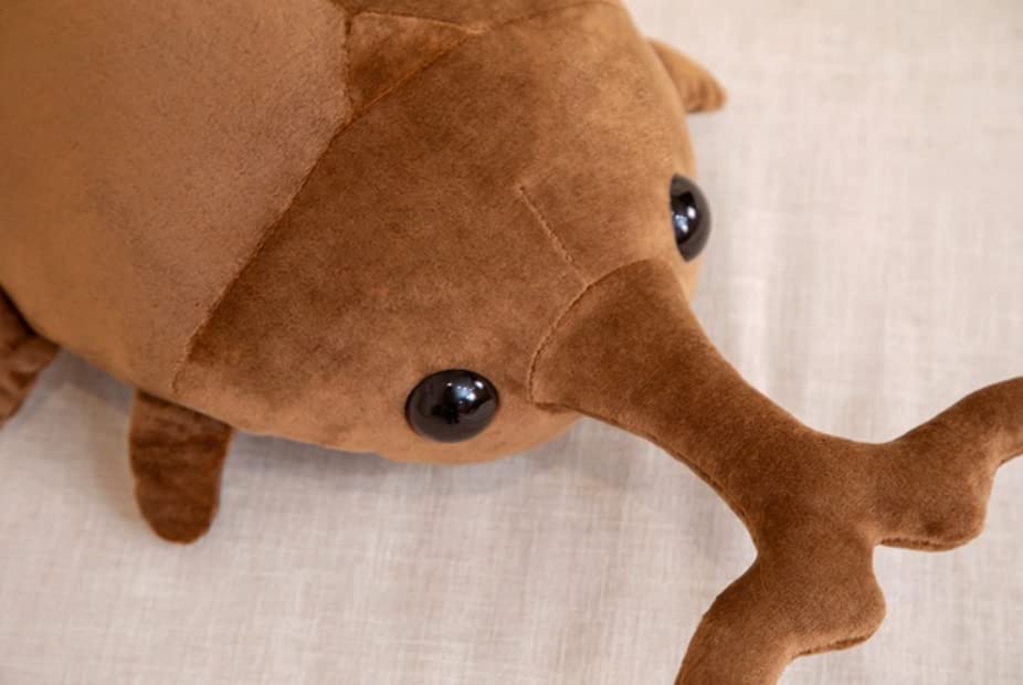 [dokidoki] Rhinoceros Beetle Plush Toy Cushion Body Pillow Cute and Fun Item for Events, Parties, Halloween, Christmas, and More. Cute and Moe