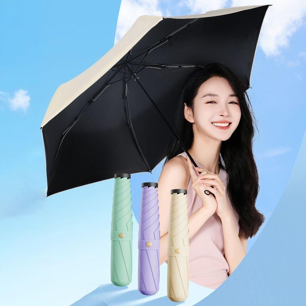 Carbon Fiber Ultra-light Sun Umbrella Sun and Rain Both Use Pocket Pencil Umbrella Summer