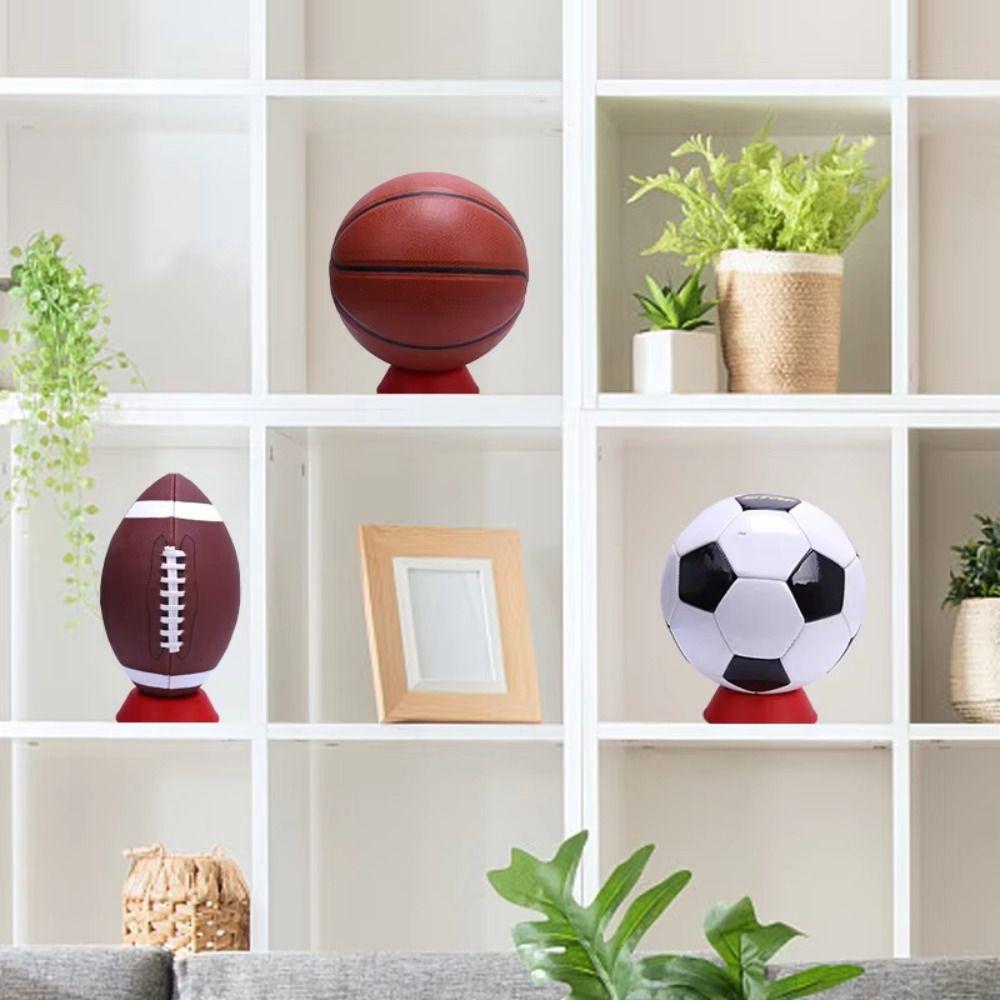 Durable Basketball Exhibition Base Stable Football Display Rack Soccer Ball Stand Sports Equipment