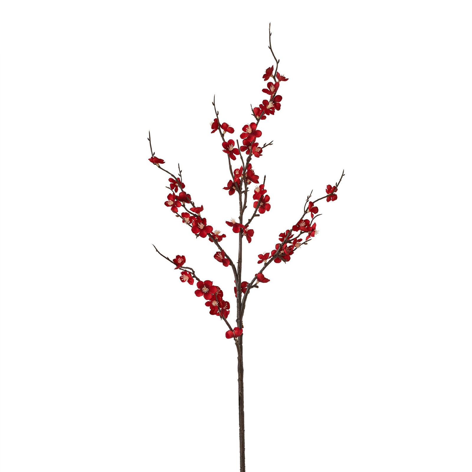

2pcs Plum Blossom Artificial Flowers Real Touch Tall Faux Flowers with Stems for Floral Arrangements S