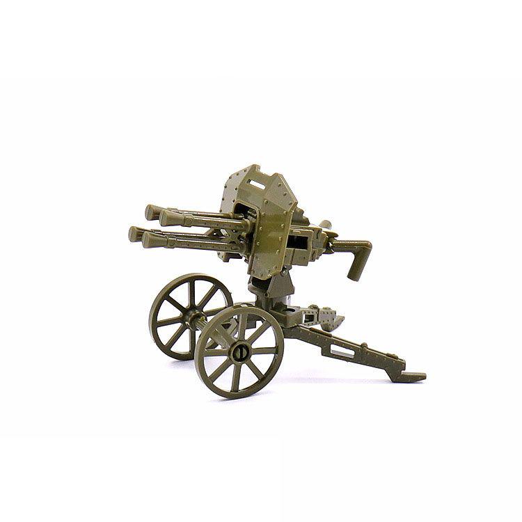 WWII Military Soviet German Cannon Building Block Set Soldier Vehicles Artillery Bunker Figure Weapon Accessories Toy Boy Gift Present K038