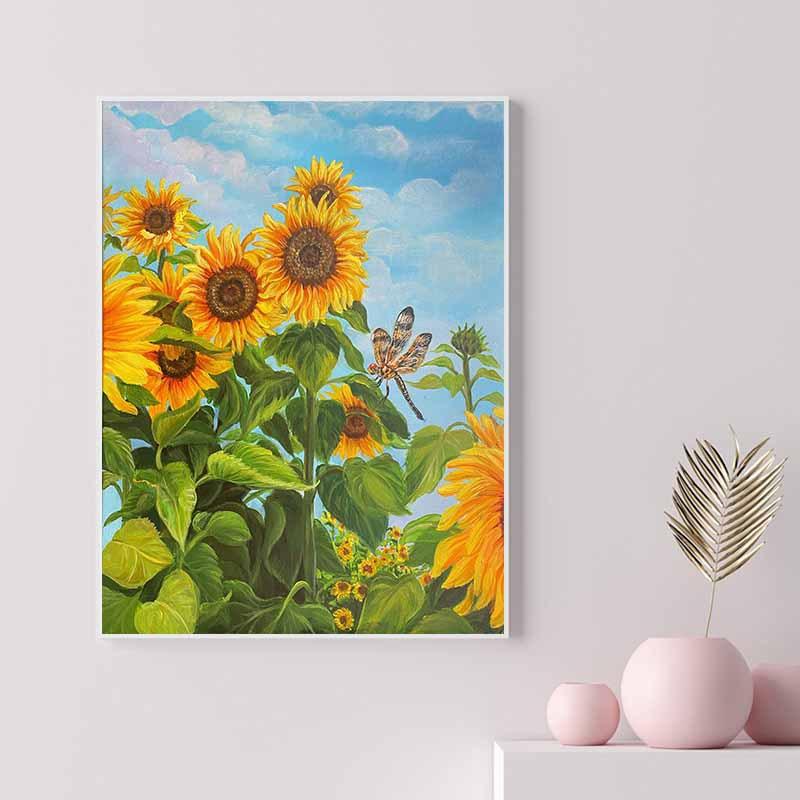 40X50Cm Diamond Painting Large Size Diamond Sticker Bedroom Living Room Decorative Painting With Photo Frame