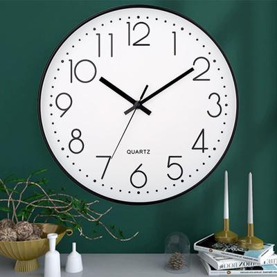 Modern Simple and Minimalist Wall Hung Clock Silent Non Ticking Wall Clock for Study Bedroom Living Room Bathroom