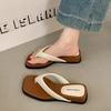 3603 Flip-flops Slippers Women's Outer Wear 2025 Summer Seaside Silver Sandals Beach Shoes Niche Cool Slippers