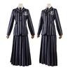 Wednesday Addams School Uniform Cosplay Costume for Halloween