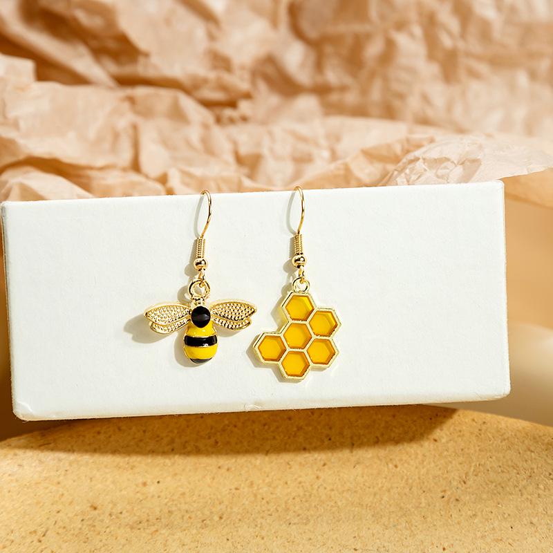 Fresh Cartoon Cute Girl Ear Hook Earrings - Summer Childlike Design