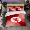 Biancheria da letto a tema Middlesbrough FC Set 3 Pezzi Copripiumino Biancheria da letto Decorativa per Camera Adolescenti Decorazione Casa