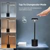 Portable Touch Sensor LED Table Lamp Wireless 3Colors Adjustable Desktop Night Light Rechargeable Reading Lamp