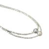 Korean Style Sparkling Irregular Silver Beaded Clavicle Necklace for Women