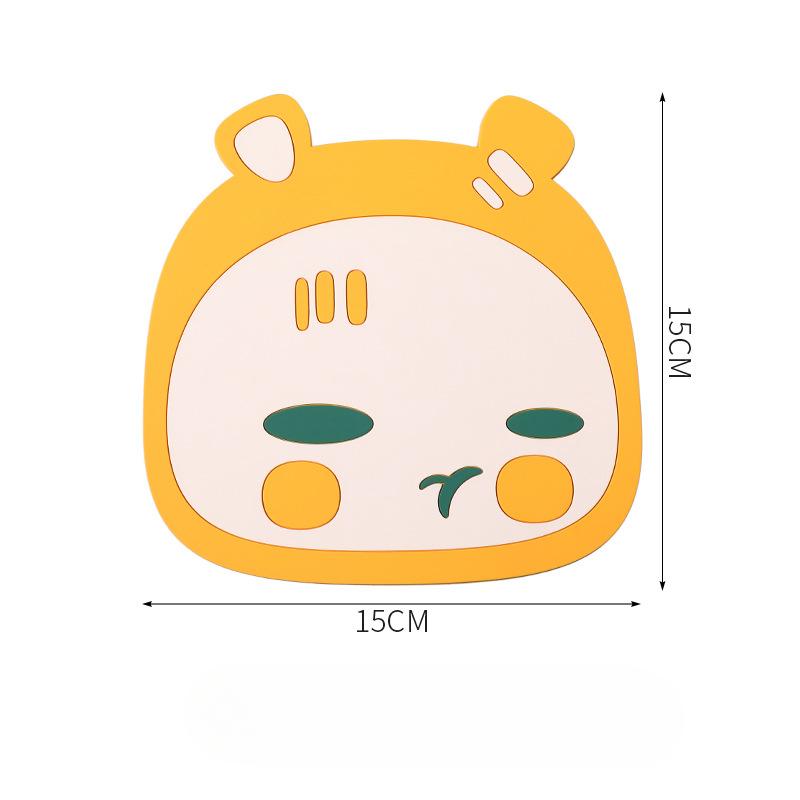 Tisch Hitzedämmmatte Heiß und Rutschfest Haushalt Cartoon Platzset Hochtemperatur Wasserdicht und Ölfest Schüssel