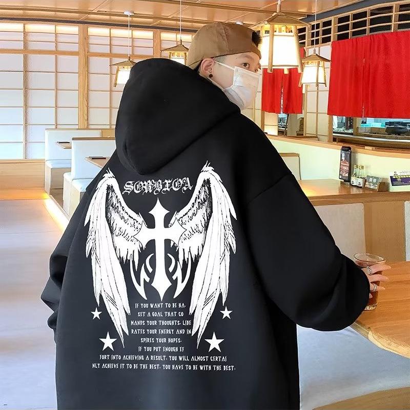 2024 Men's Heavyweight Hooded Sweatshirt - High Quality Loose Fit, Plus Size, Autumn/Winter Collection