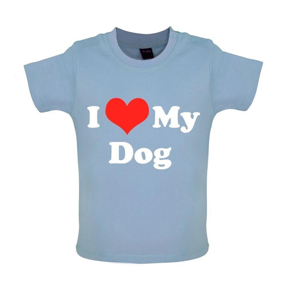 I Love My Dog - Kids T-Shirt Tees Top - Puppy Mutt Canine Pet 110