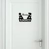 Removable Thinking WC Decoration Pattern Room Tolite Sticker Toilet Door Mark Decal