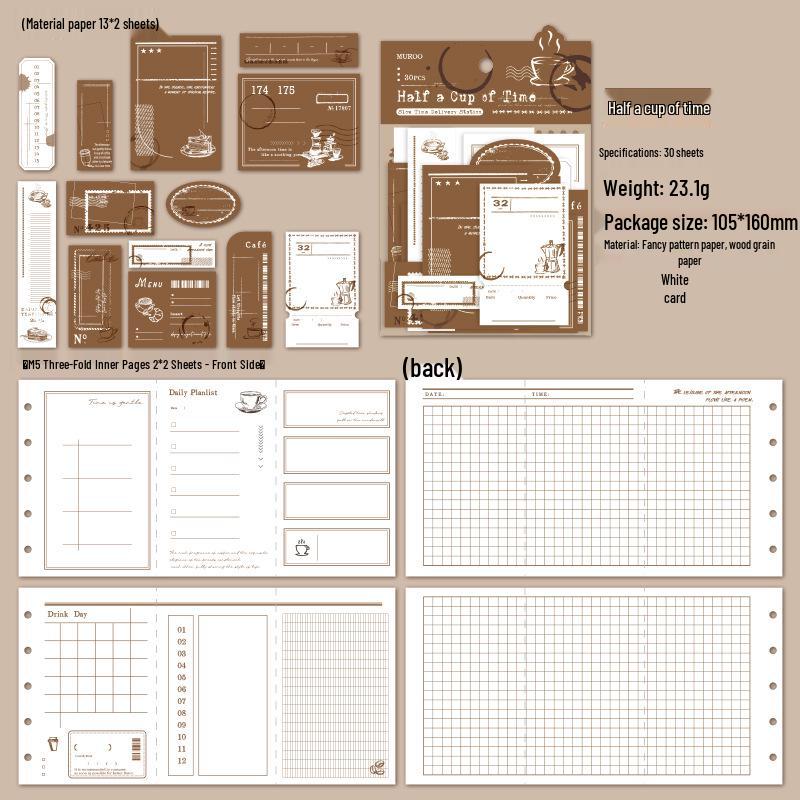 Mu Ran Retro Light Scenery Paper Stickers for Journaling and Collage