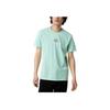Vans Solid Color Letter Print Round Neck Short Sleeve T-Shirt Unisex Tops Green VN0A3ZO7V60