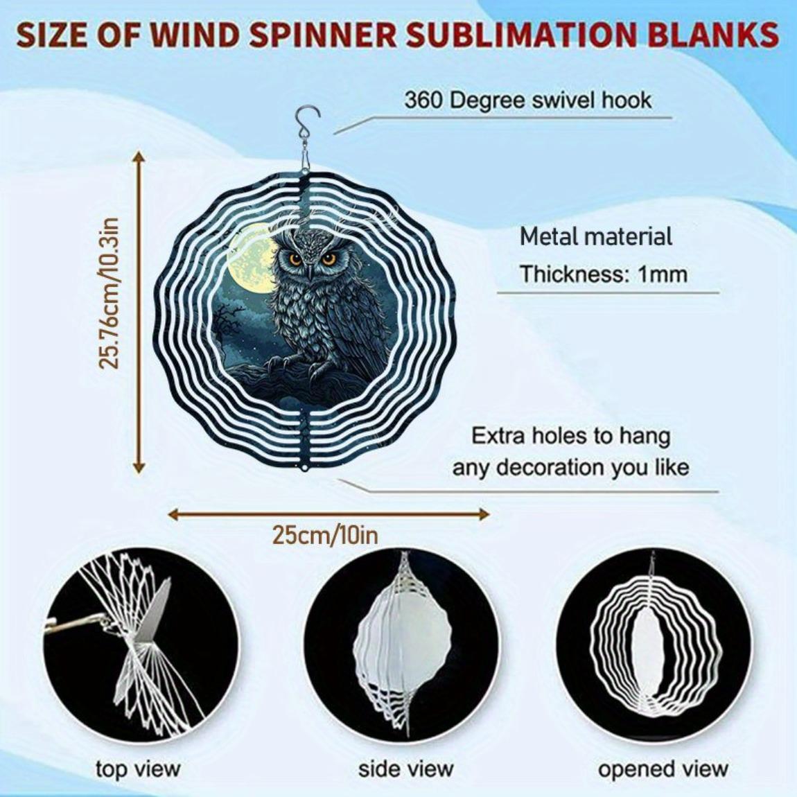 

Завораживающий 3D металлический ветряк «Сова на ветке» для декора сада и патио, вращающееся уличное искусство с крючком 360°, прочный, светоотражающий, ко Дню Благодарения
