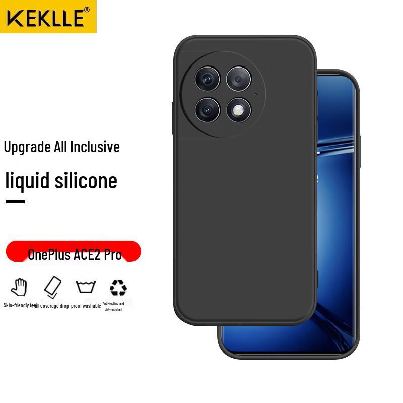 KEKLLE Liquid Silicone Full-Wrap Phone Case OnePlus Ace 2 Pro