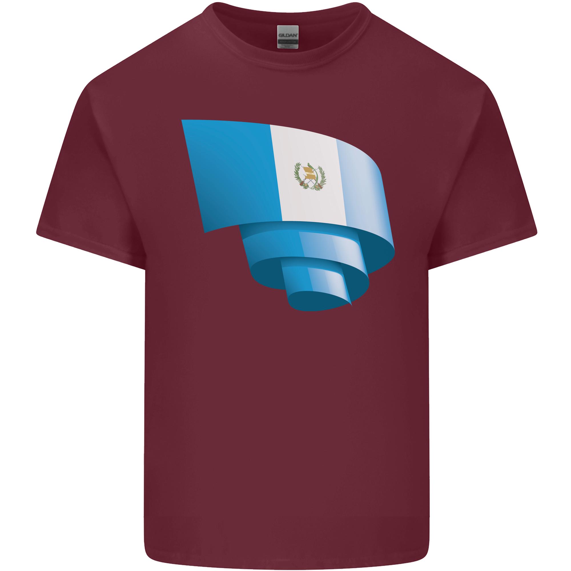 Curled Guatemala Flag Guatemalan Day Football Unisexs Light Cotton TShirt S