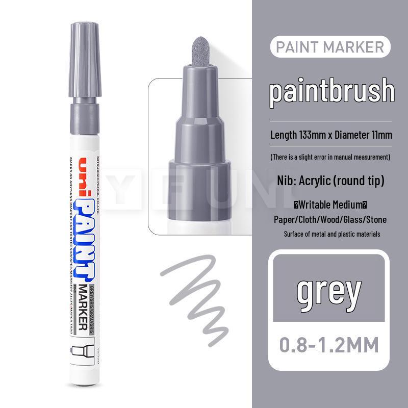 Mitsubishi PX-21 White Paint Marker for Tires and Signatures, Bulk Orders Available.