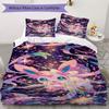 Sweet Sylveon Print Bedding Set 3Pcs Duvet Cover Pillow Shams Bedroom Decor for Anime Lovers