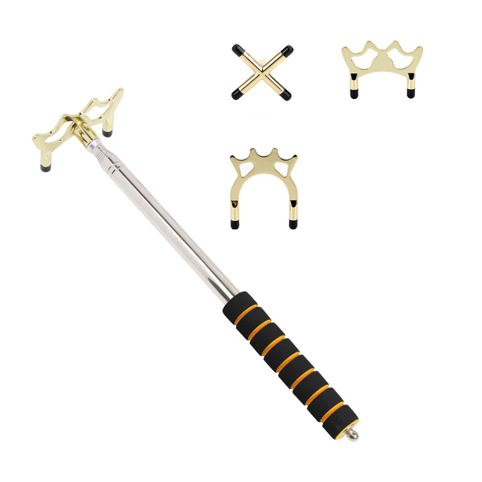 Stainless Steel Retractable Pool Cue Bridge Adjustable Pool Cue Bridge Tool for Flexible Playing Styles золотой